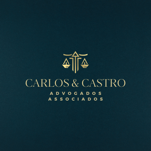 Logotipo advogado sofisticado verde escuro e dourado